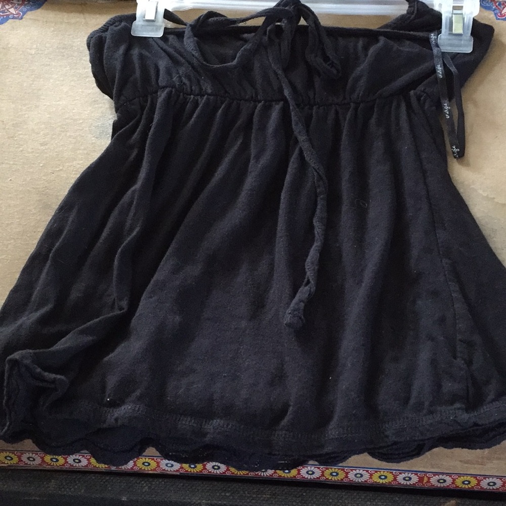 Energie black summer top lined bralette sz L